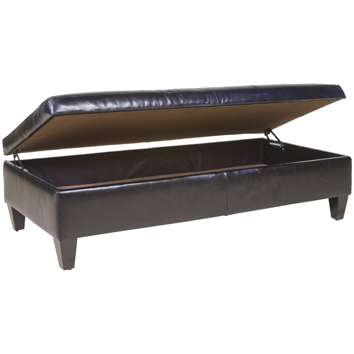 Jonathan Louis Ottomans Large Rectangle Storage Ottoman HomeWorld